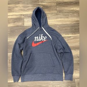 Nike Men’s Hoodie | Blue, Red, White | Size M |